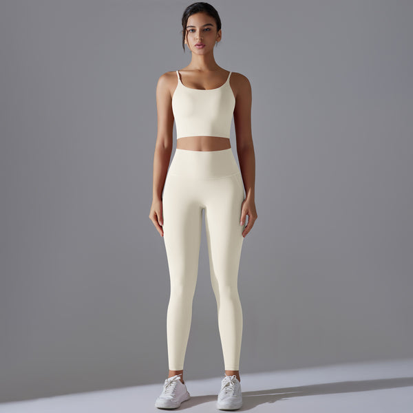 High-intensity Fitness Pilates Running Sports Sling Top Suit