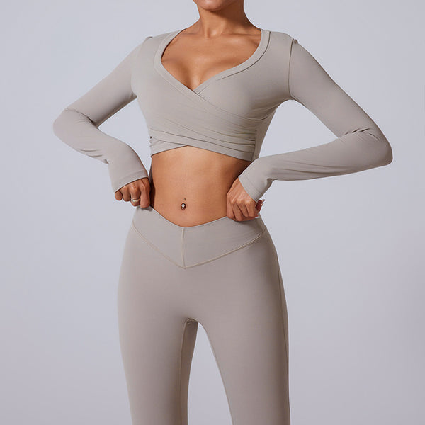 Brushed Skinny Yoga Clothes Suit Sports And Leisure Suit
