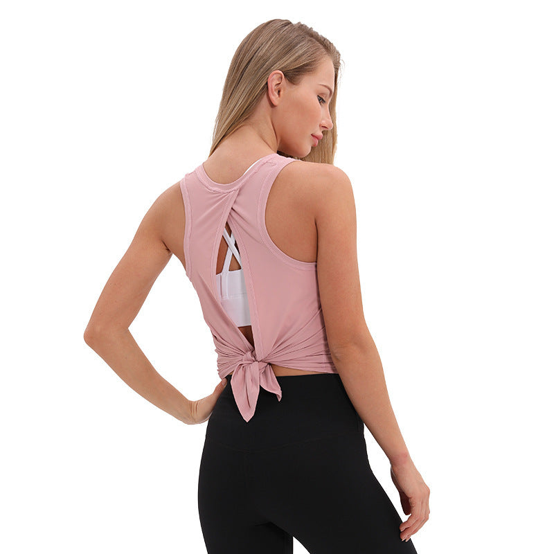 Loose Top Sports Vest Fitness Suit Women Yoga Suit
