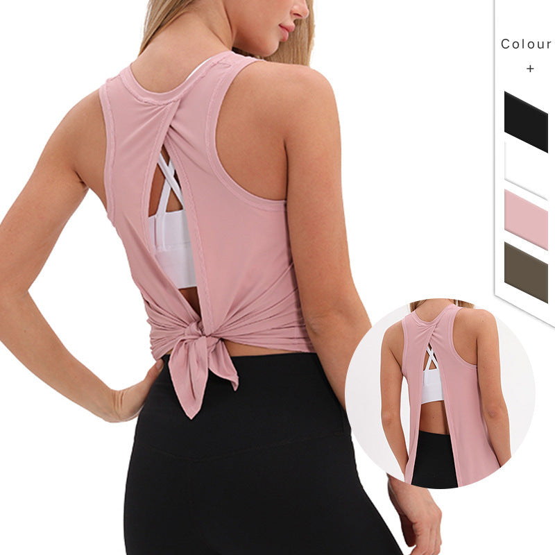 Loose Top Sports Vest Fitness Suit Women Yoga Suit