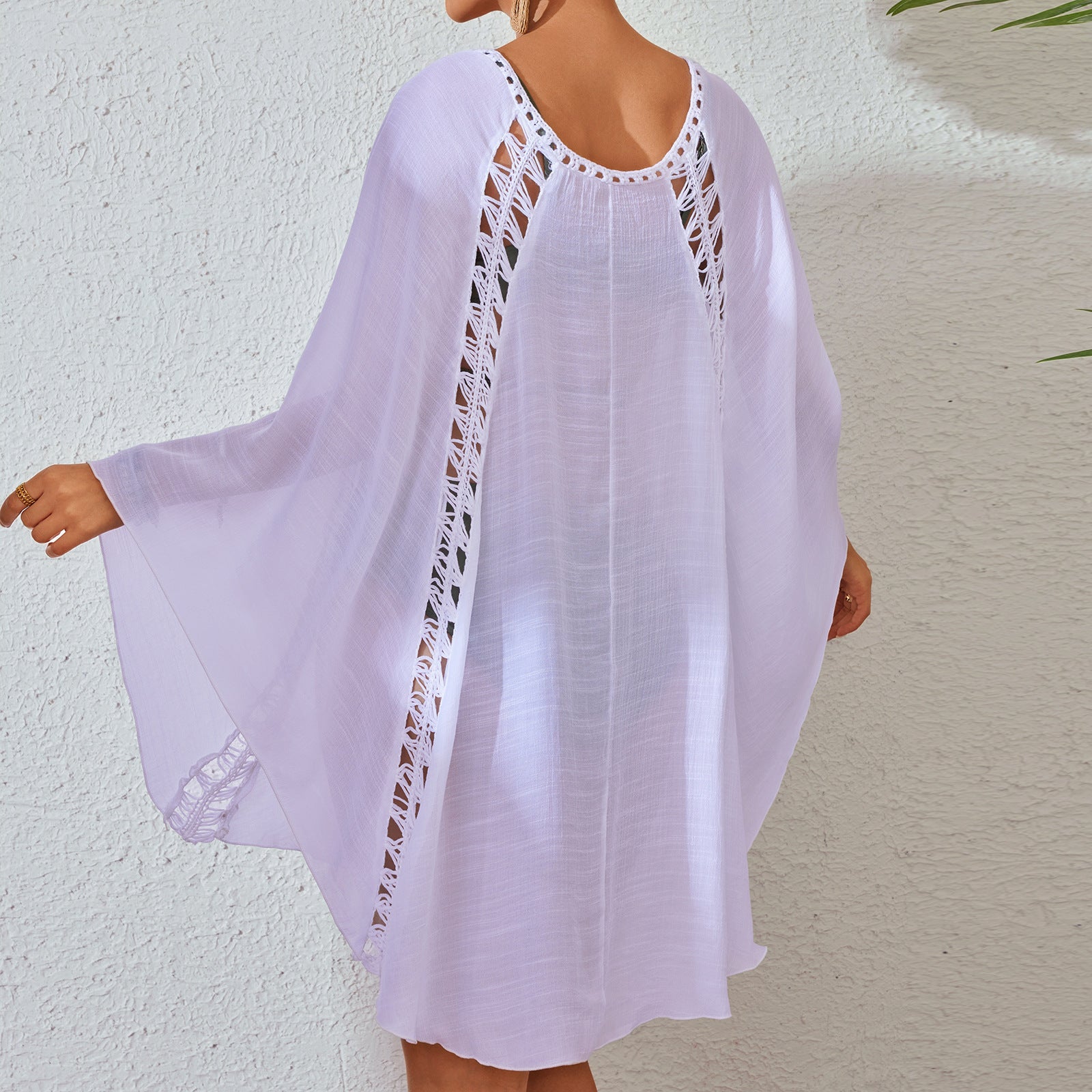 Beach Skirt Women's Bow Tie Pullover Loose Dress