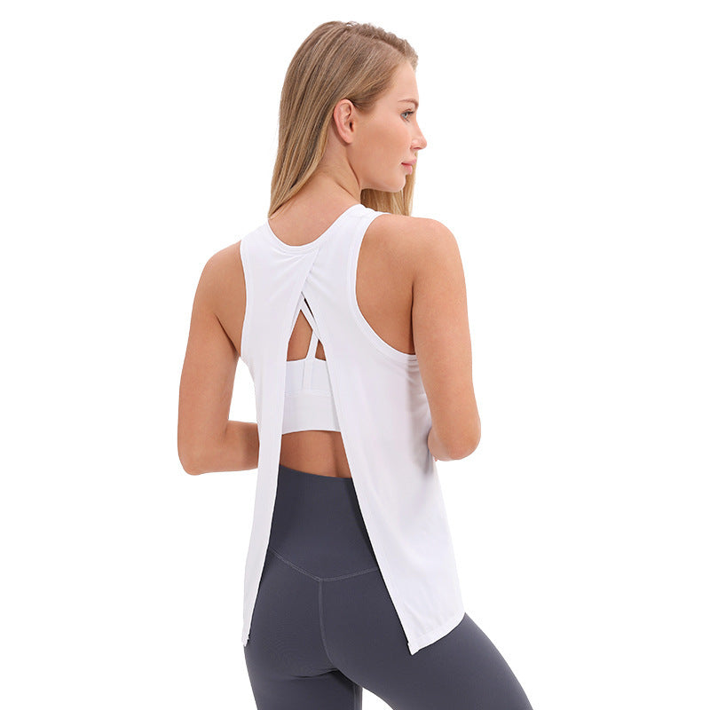 Loose Top Sports Vest Fitness Suit Women Yoga Suit