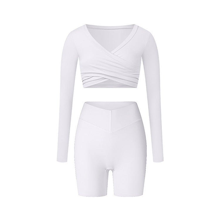 Brushed Skinny Yoga Clothes Suit Sports And Leisure Suit