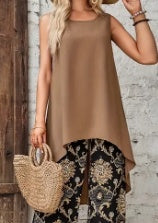 Spring And Summer Women's Clothing Floral Print Leisure Set