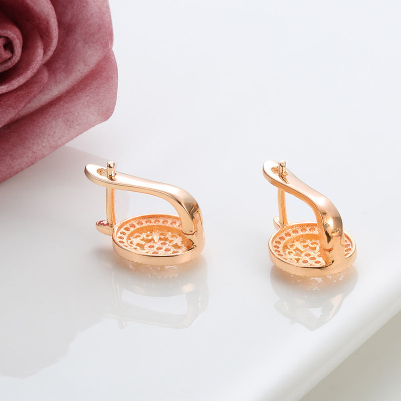 Special-interest Simple Temperamental And Personalized Zircon Earrings