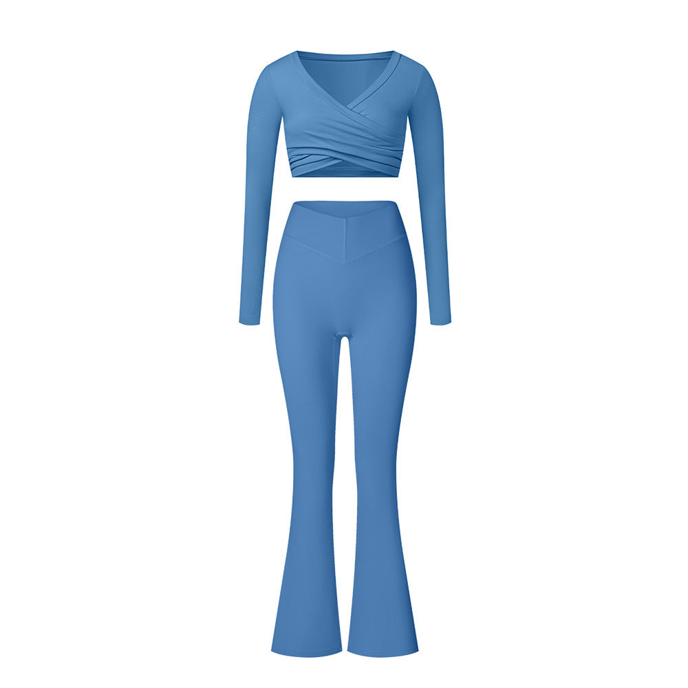Brushed Skinny Yoga Clothes Suit Sports And Leisure Suit