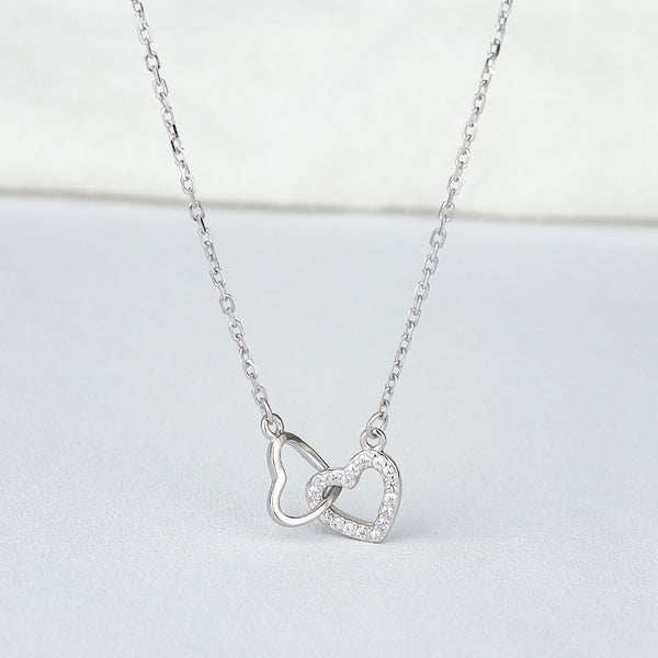 Fashion Special-interest High-grade Temperament Heart-shaped Collarbone Necklace