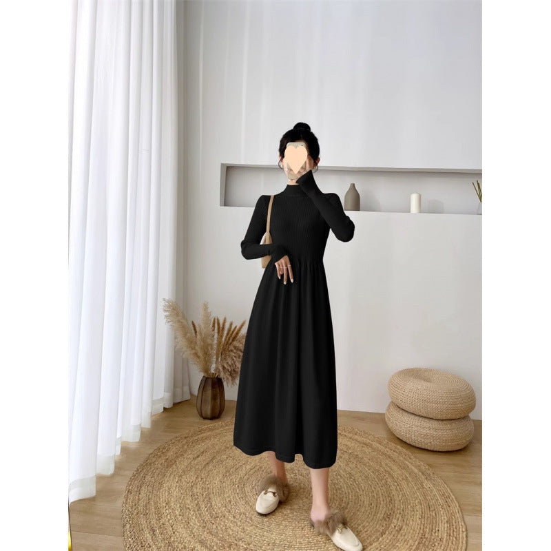 Autumn And Winter New Elegant Inner Match Loose Oversized Knit Dress