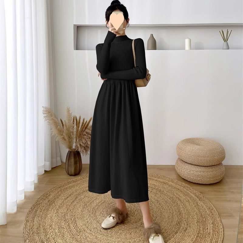 Autumn And Winter New Elegant Inner Match Loose Oversized Knit Dress