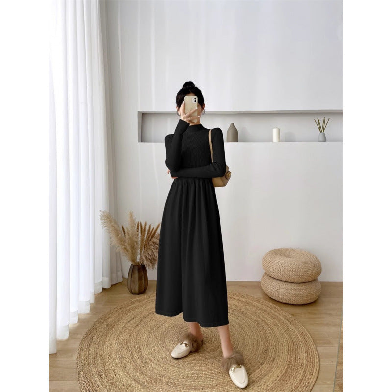 Autumn And Winter New Elegant Inner Match Loose Oversized Knit Dress