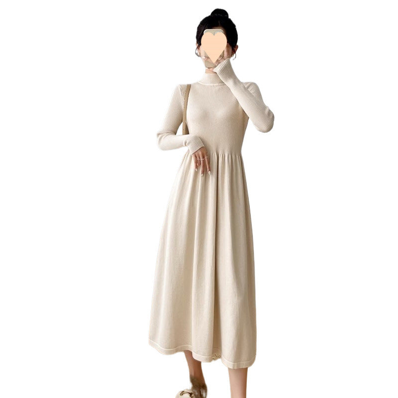 Autumn And Winter New Elegant Inner Match Loose Oversized Knit Dress
