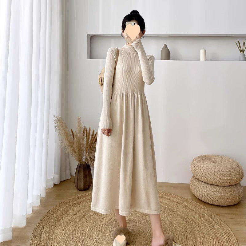 Autumn And Winter New Elegant Inner Match Loose Oversized Knit Dress