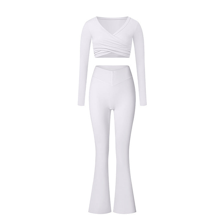 Brushed Skinny Yoga Clothes Suit Sports And Leisure Suit