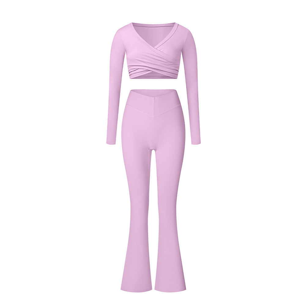 Brushed Skinny Yoga Clothes Suit Sports And Leisure Suit