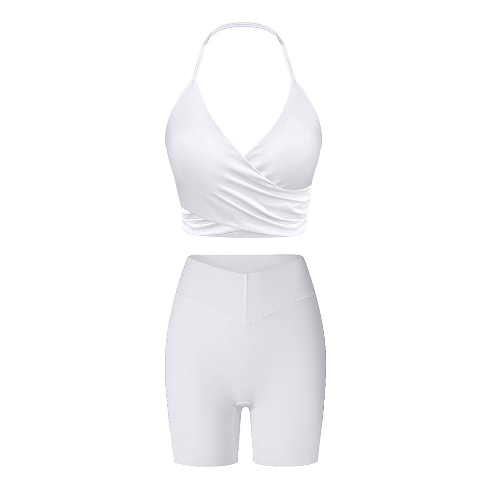Brushed Skinny Yoga Clothes Suit Sports And Leisure Suit