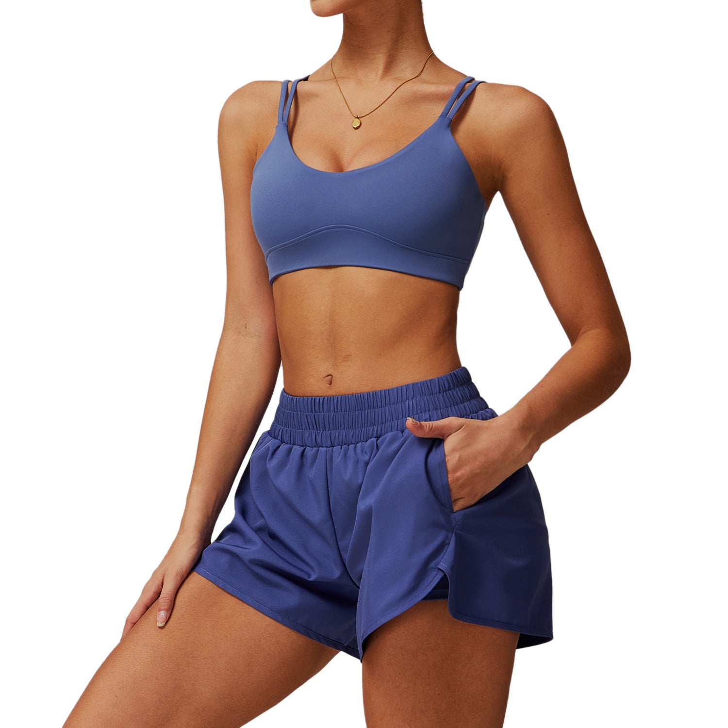Quick-drying Yoga Suit Cross Beauty Back Workout Exercise Outfit