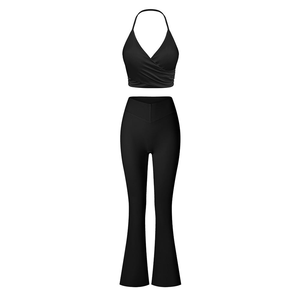 Brushed Skinny Yoga Clothes Suit Sports And Leisure Suit